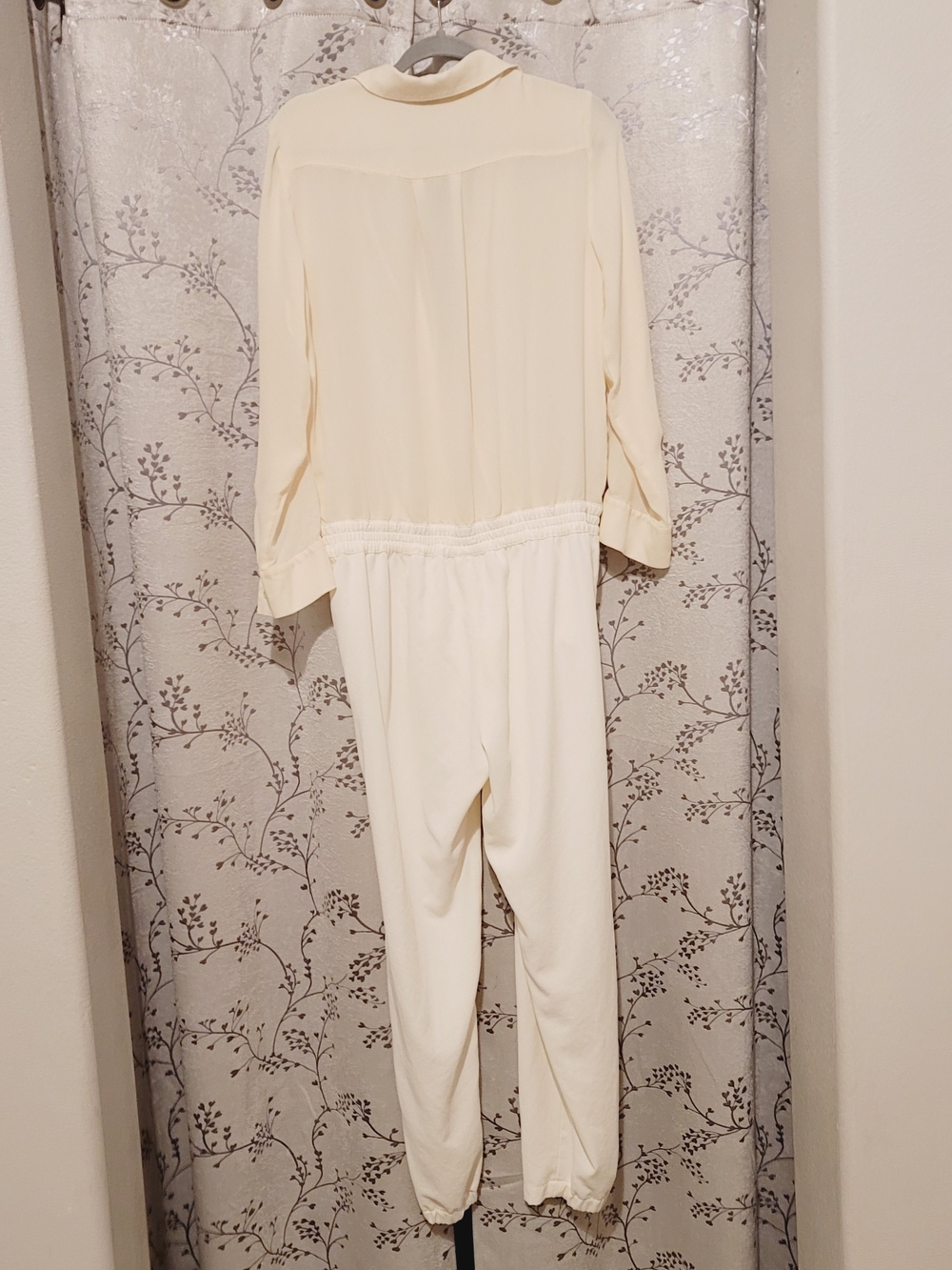 Vince Cream Two-Tone Jumpsuit - Picture 2 of 5